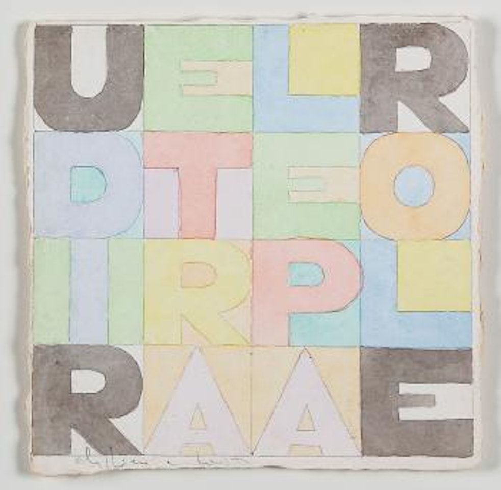 Udire tra le parole by Alighiero Boetti