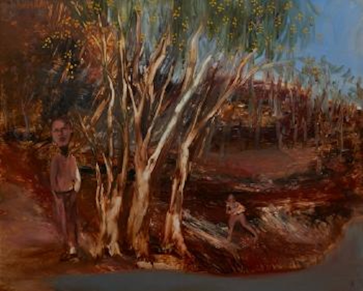 Figures and Wattle by Sidney Nolan