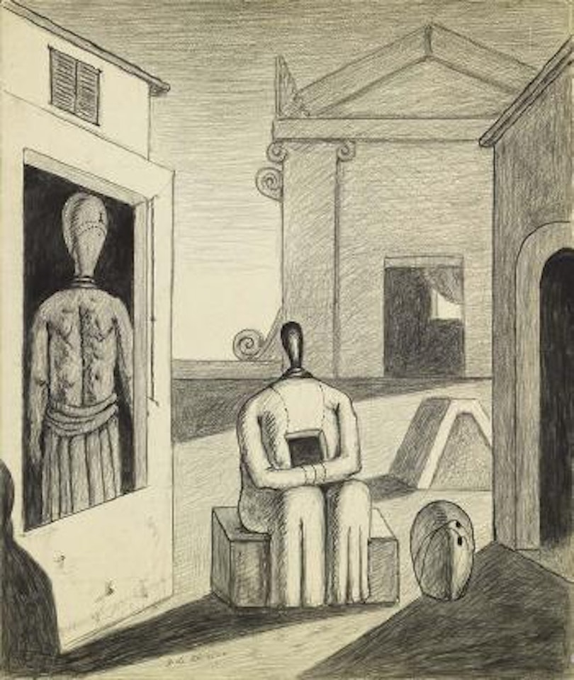 Il pomeriggio inquietante by Giorgio de Chirico