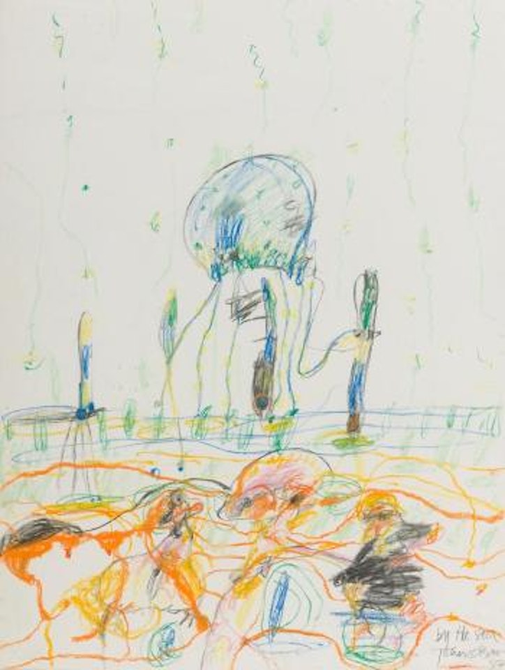 By the sea by John Olsen