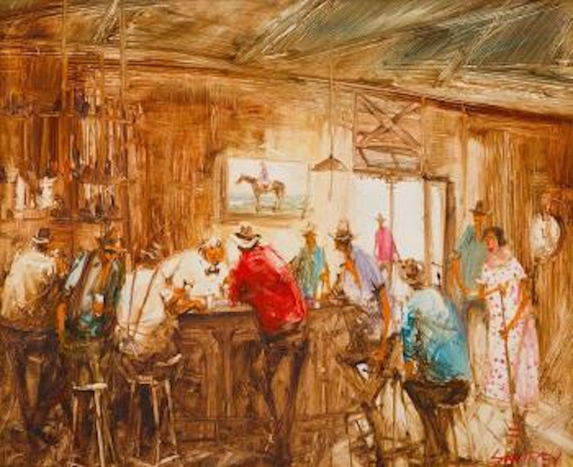 The obliging publican, Kogan Hotel, QLD by Hugh Sawrey