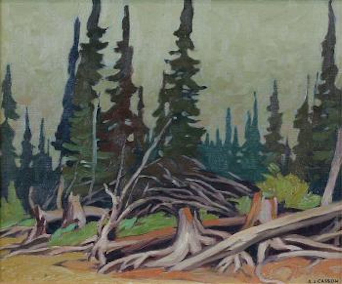 Beach - Lake of Two Rivers, Algonquin Park, Ont by Alfred Joseph Casson