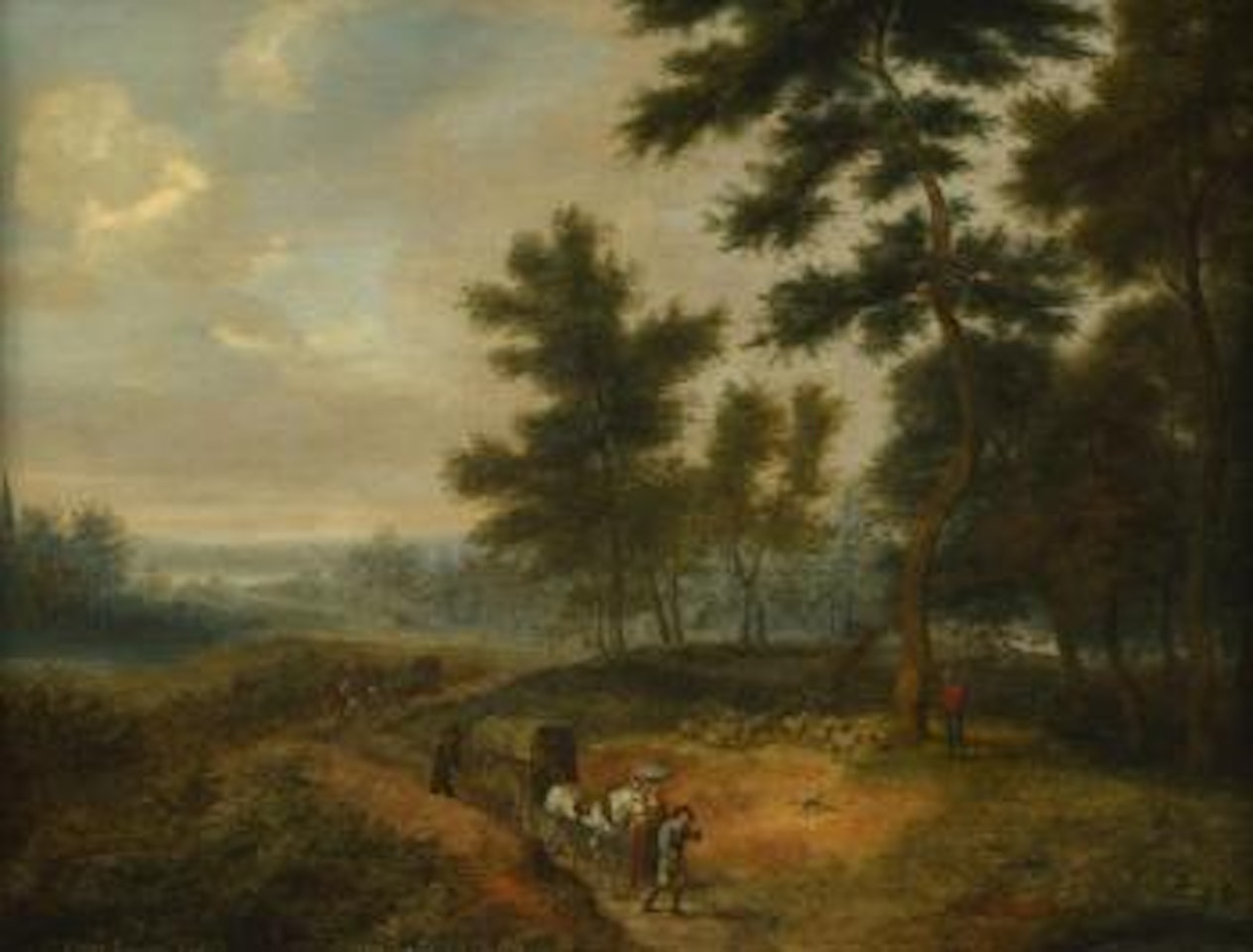 Le départ vers le marché by Karel Beschey