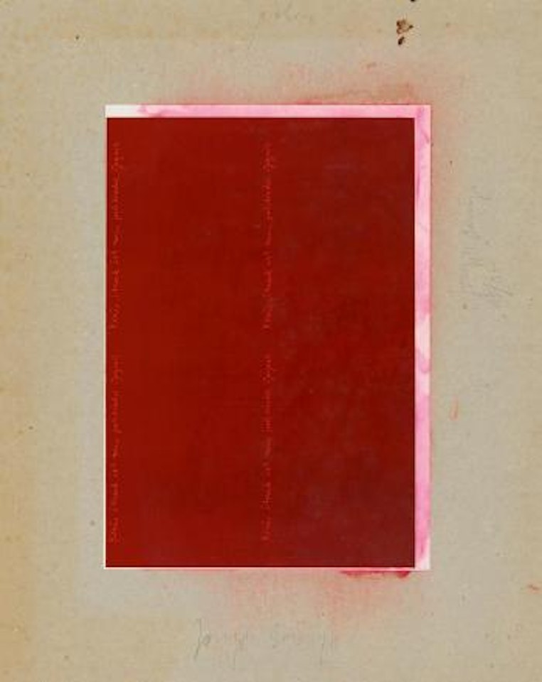 Klaus Staeck gebohnert. by Joseph Beuys