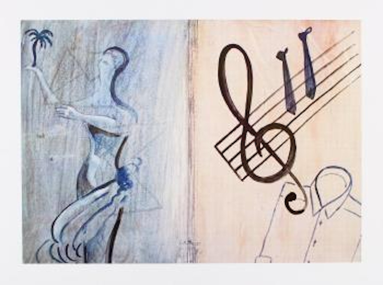 Ohne Titel (Notenschlüssel) by Sigmar Polke