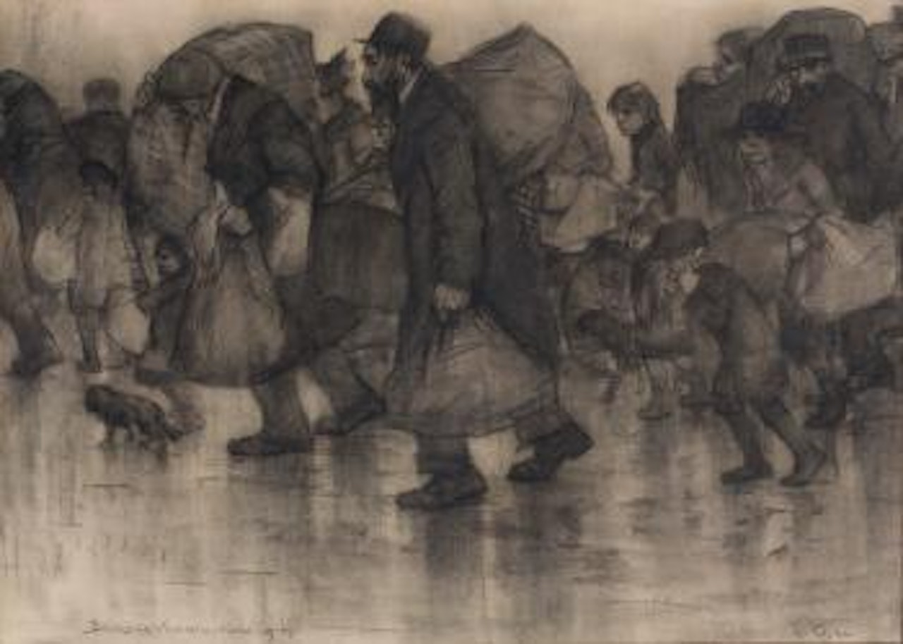Belgische Vluchtelingen by Leo Gestel