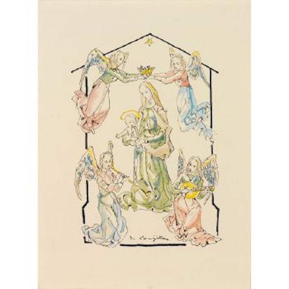 Vierge à l'enfant by Leonard Tsuguharu Foujita