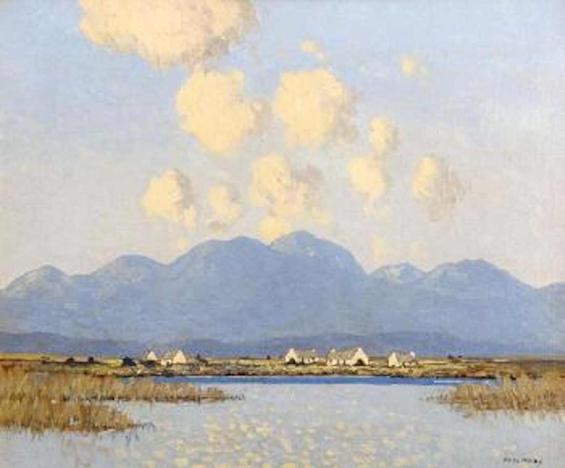 Cottages, Connemara by Paul Henry