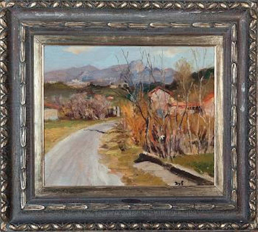 A winding road by Marcel Dyf
