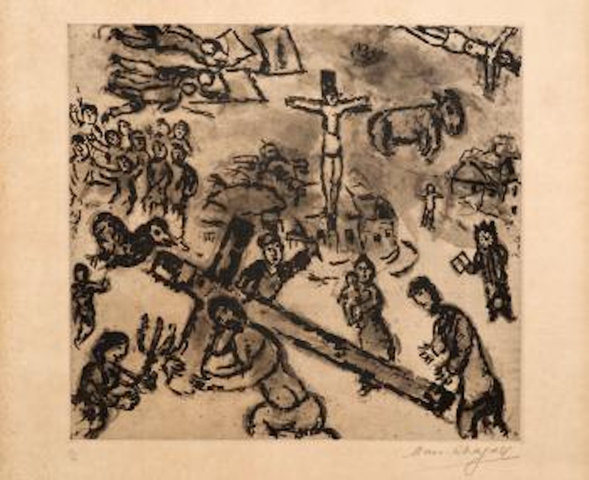 Le chemin de croix by Marc Chagall
