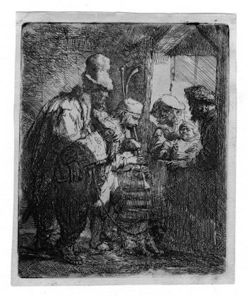 I suonatori ambulanti by Attributed to Rembrandt Harmensz van Rijn