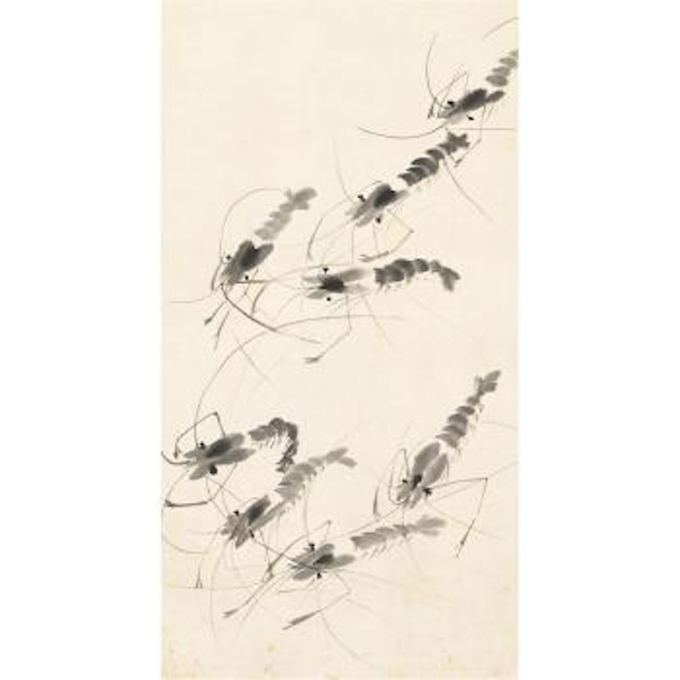 Shrimp by Qi Baishi