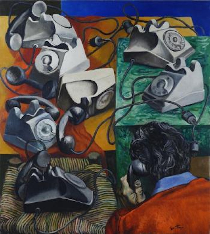 Telefoni (o L'incomunicabilità) by Renato Guttuso