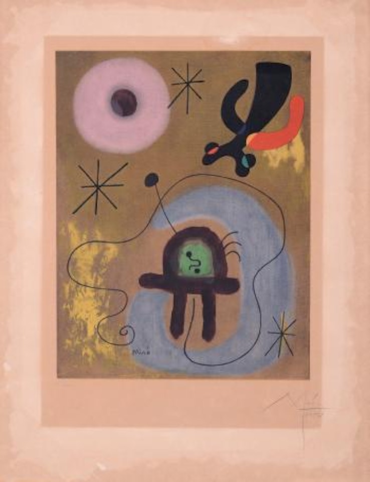 Mauve de la lune by Joan Miró