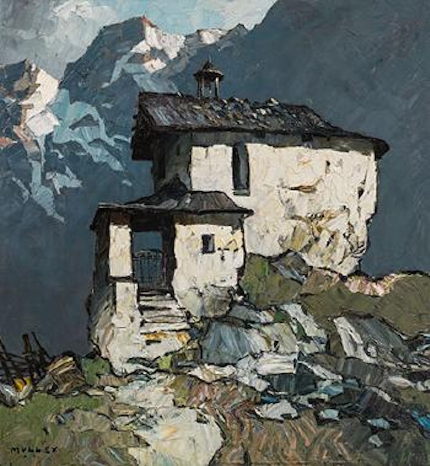 Kapelle im Gebirge by Oskar Mulley