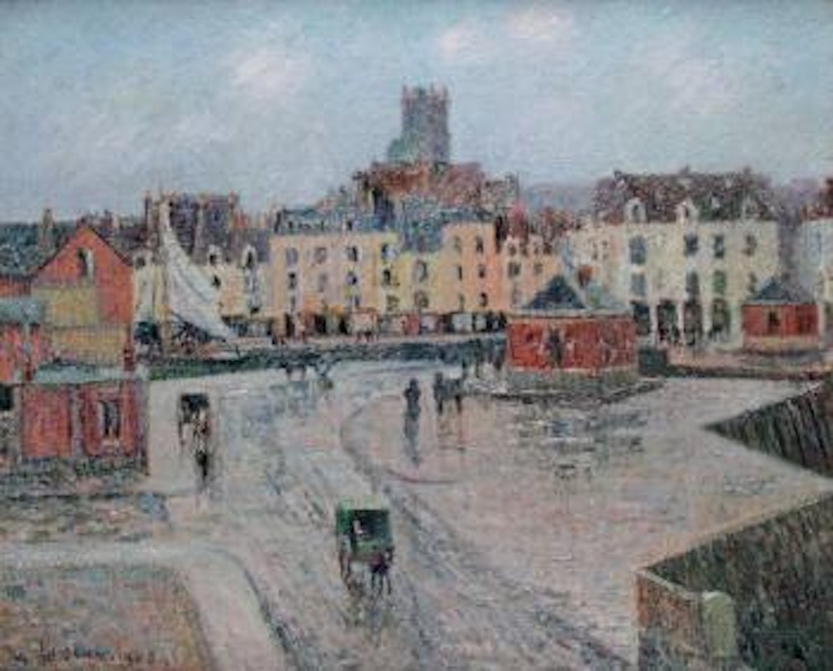 Dieppe, Le Port de la Poissonnerie by Gustave Loiseau