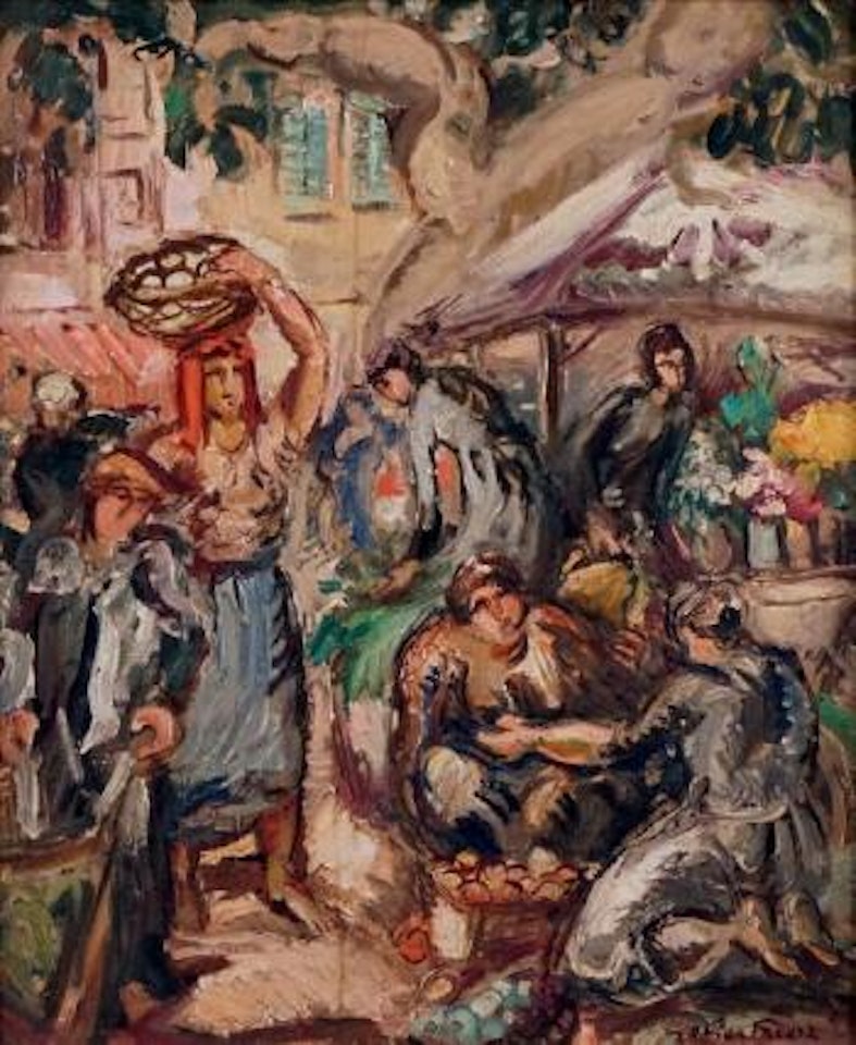 Le marché de Toulon by Othon Friesz