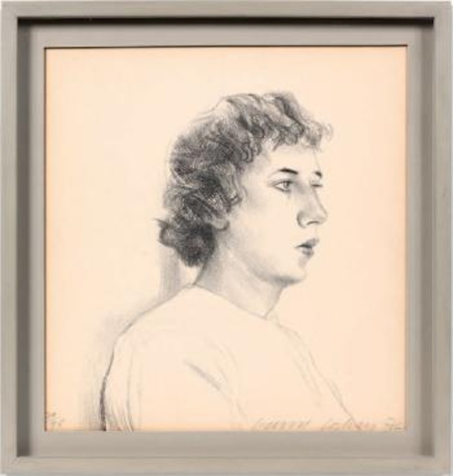Small head of Gregory by David Hockney
