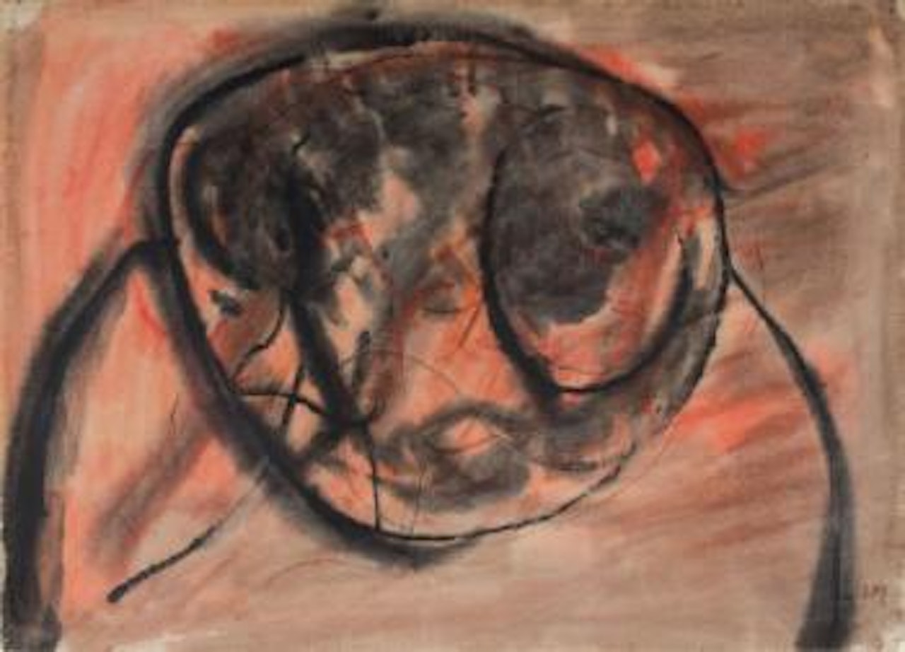 Sans titre (Grande tête rouge) by Henri Michaux