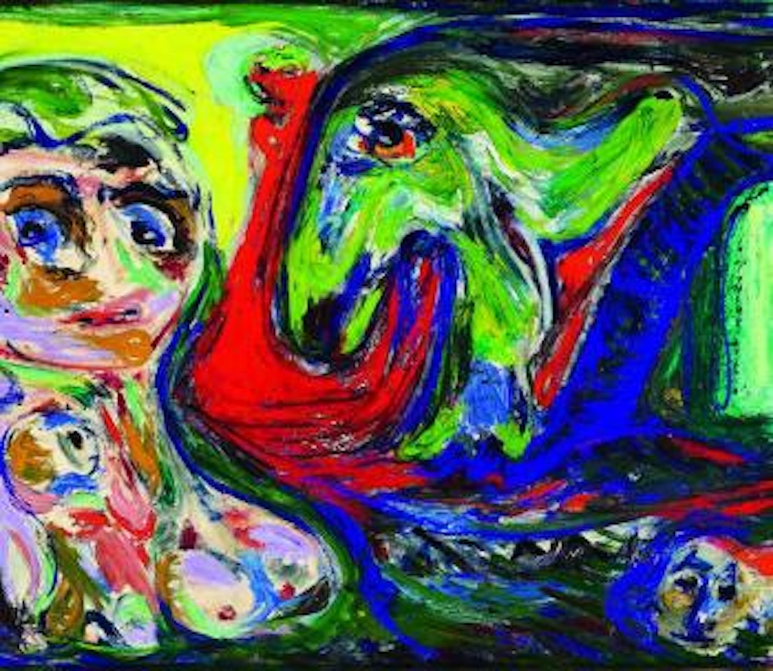Maternitet (Motherhood) or Study for Opus 5 of The Silent Myth (Etude pour La Suite d'Un Mythe Muet) by Asger Jorn