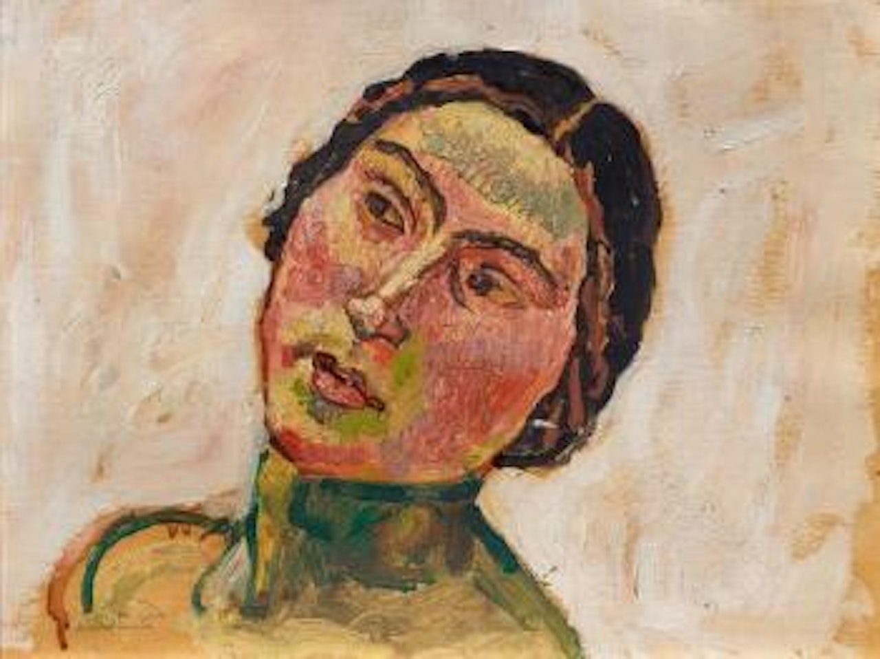 Head Study for 'Blick In Die Unendlichkeit' by Ferdinand Hodler