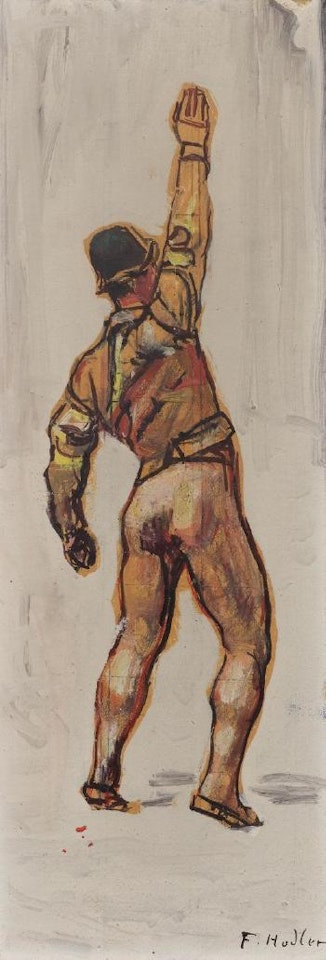 Schwörender zur Einmütigkeit by Ferdinand Hodler