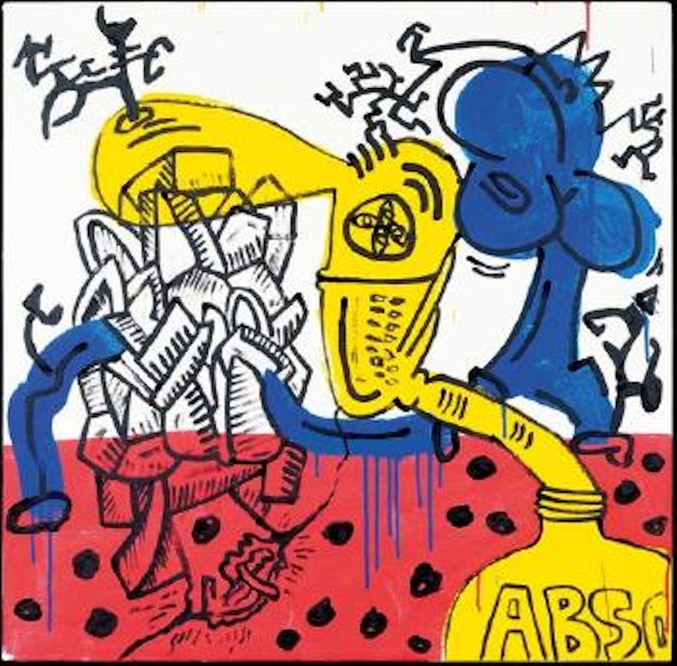 Red, Yellow, Blue #22 by Keith Haring