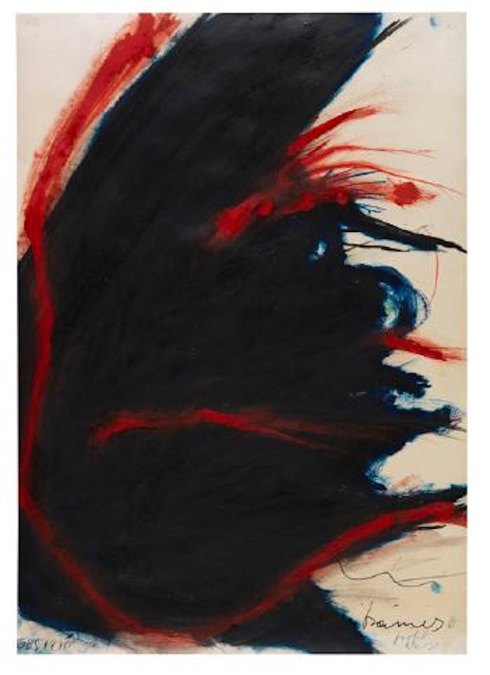 Übermalung (Gesicht) by Arnulf Rainer