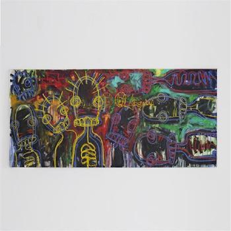 Colorful Children by Aboudia Abdoulaye Diarrassouba