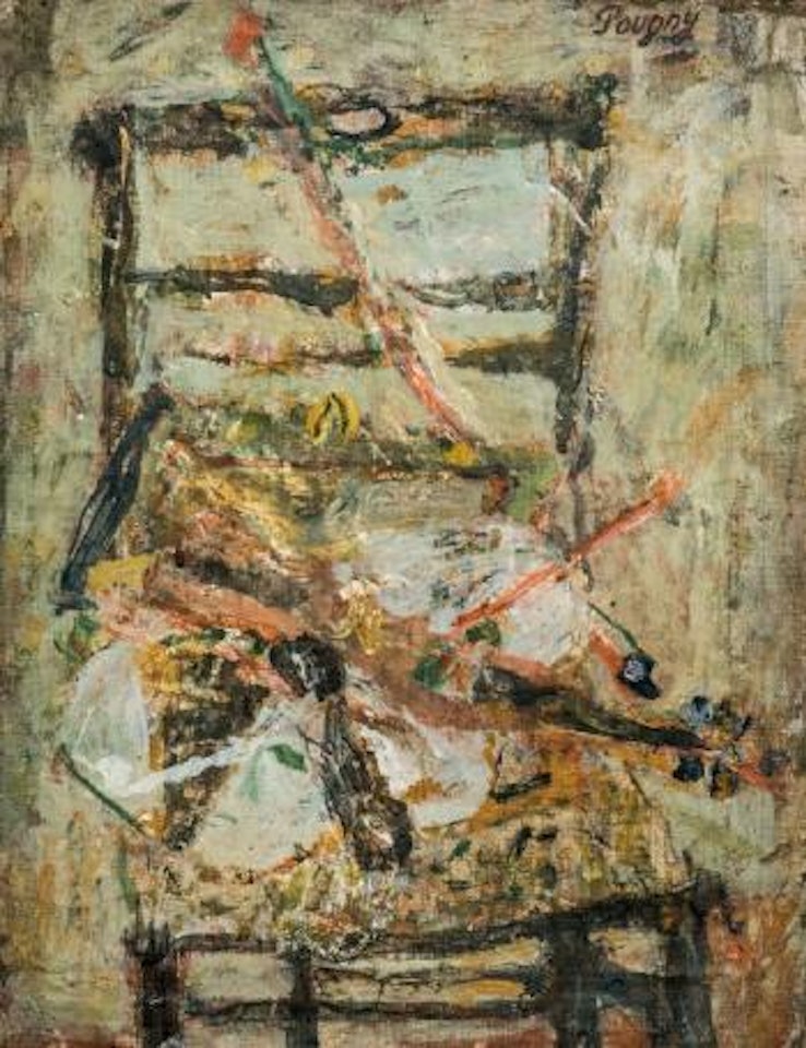 Chaise, violon… by Jean Pougny