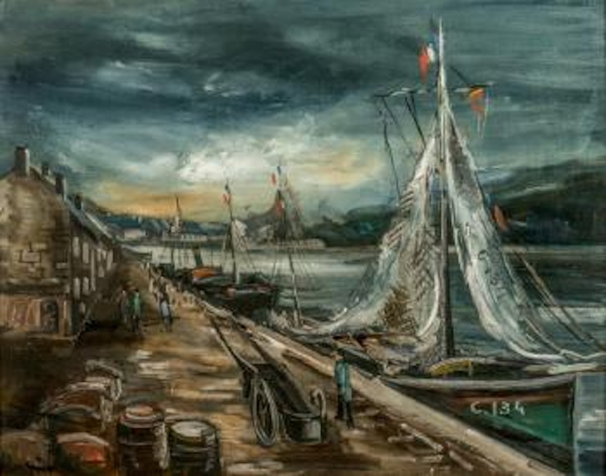 Port en Bretagne, le quai by Maurice de Vlaminck