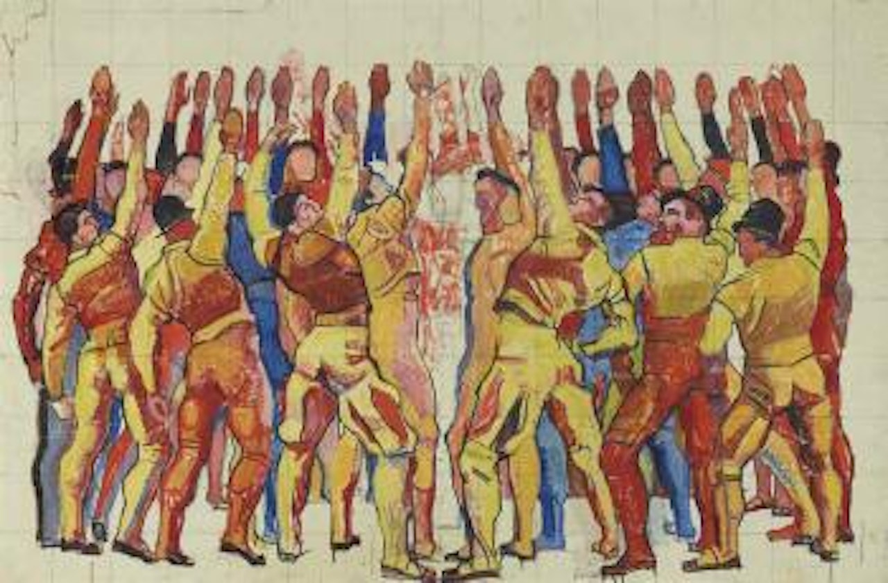 Kompositionsstudie zu Einmütigkeit by Ferdinand Hodler