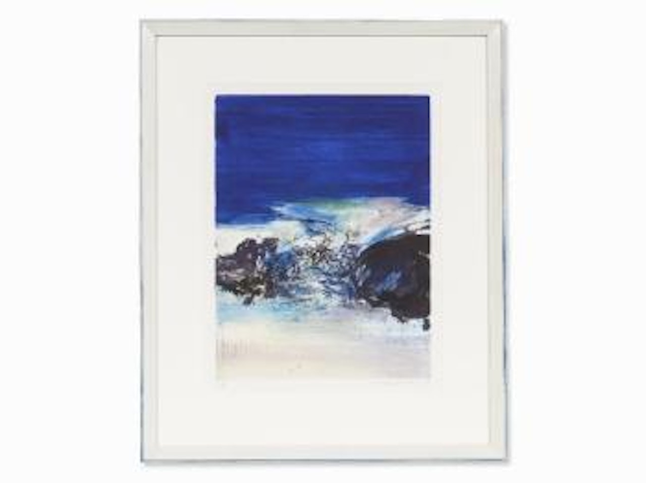 Untitled (Composition in Blue) by Zao Wou-Ki