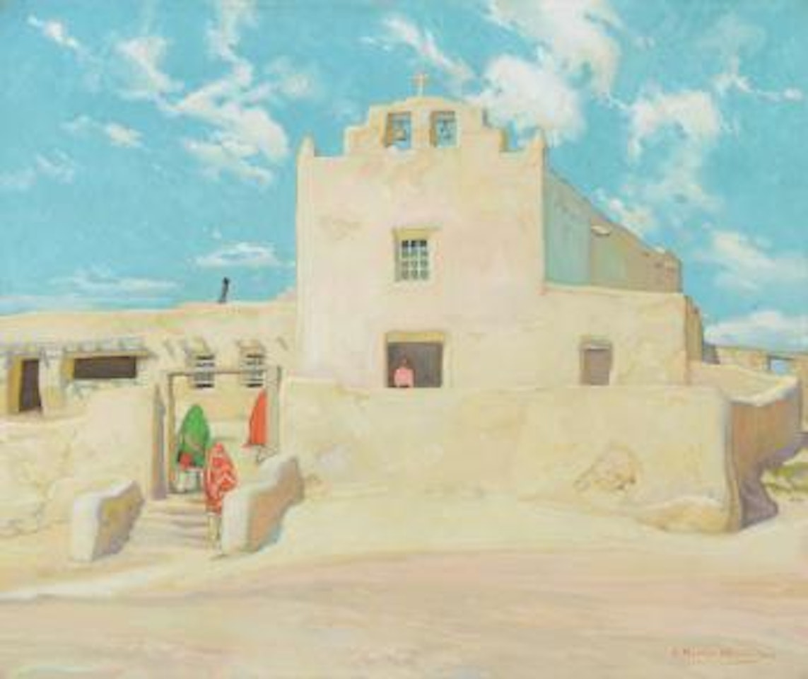 Laguna Pueblo Mission by Ernest Martin Hennings