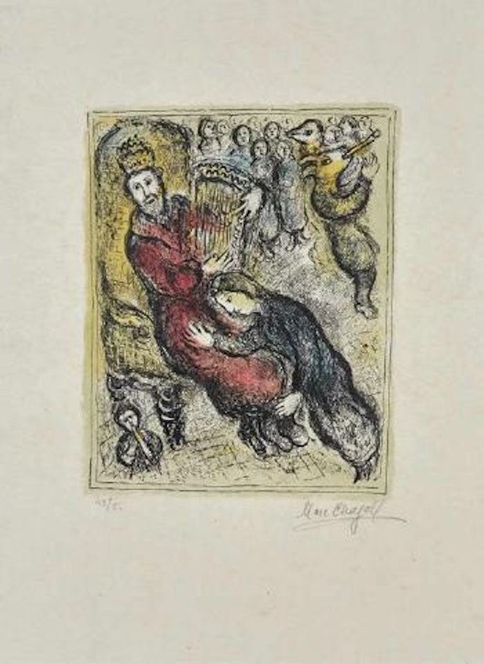 Le Roi David a la lyre by Marc Chagall