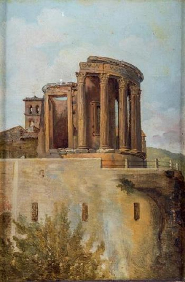 Le temple de Vesta à Tivoli by Jean Baptiste Camille Corot