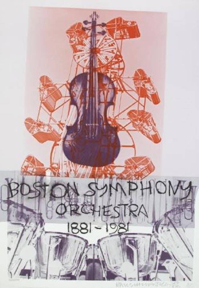 Boston Symphony Orchestra poster by Robert Rauschenberg