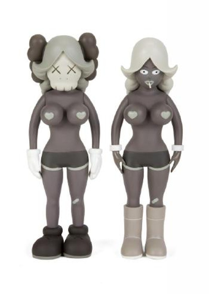 The twins (grey) by Kaws