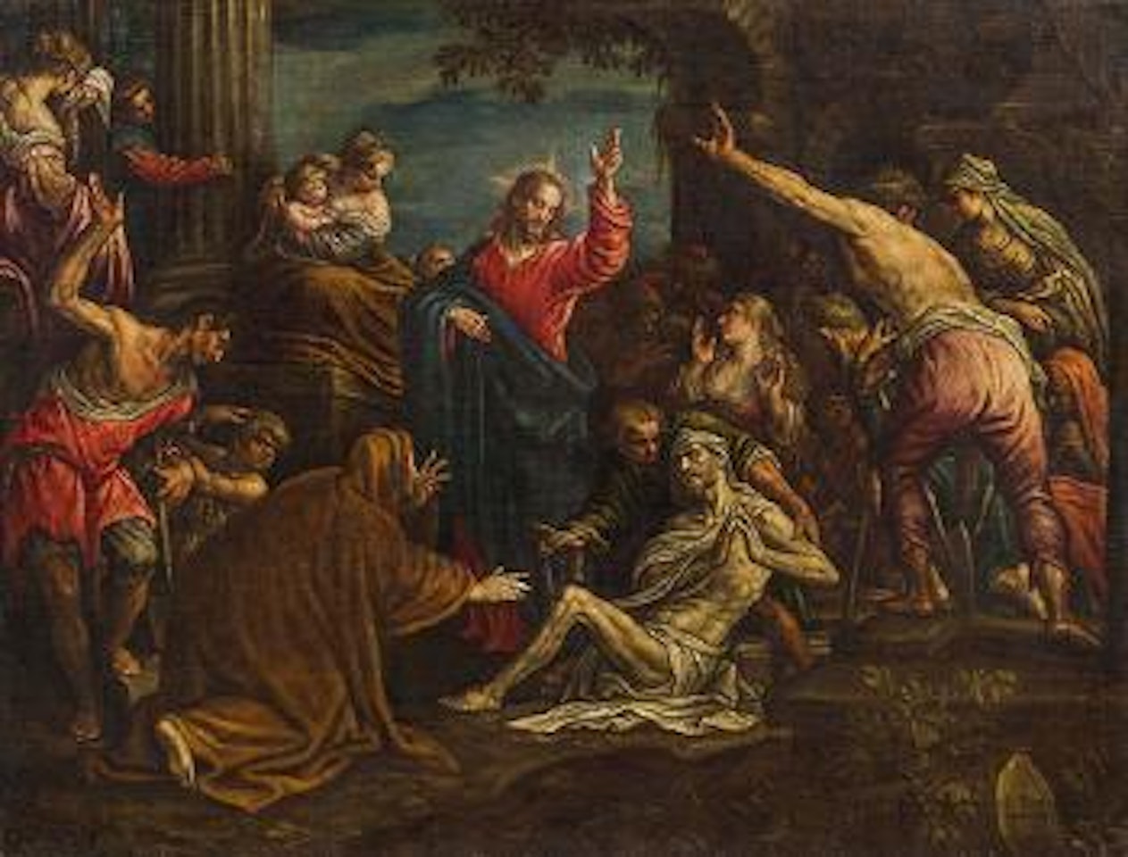 The Raising of Lazarus by Leandro Bassano
