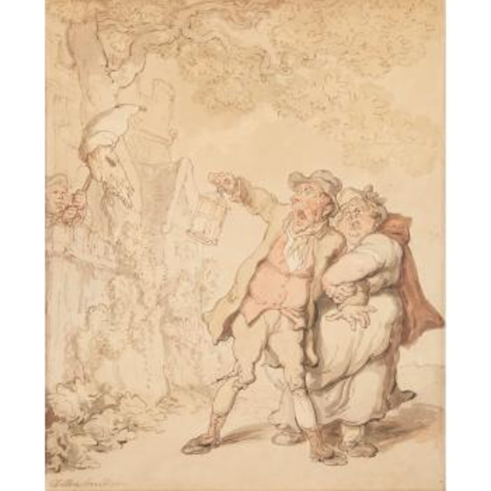 A Dreadful Fright by Thomas Rowlandson