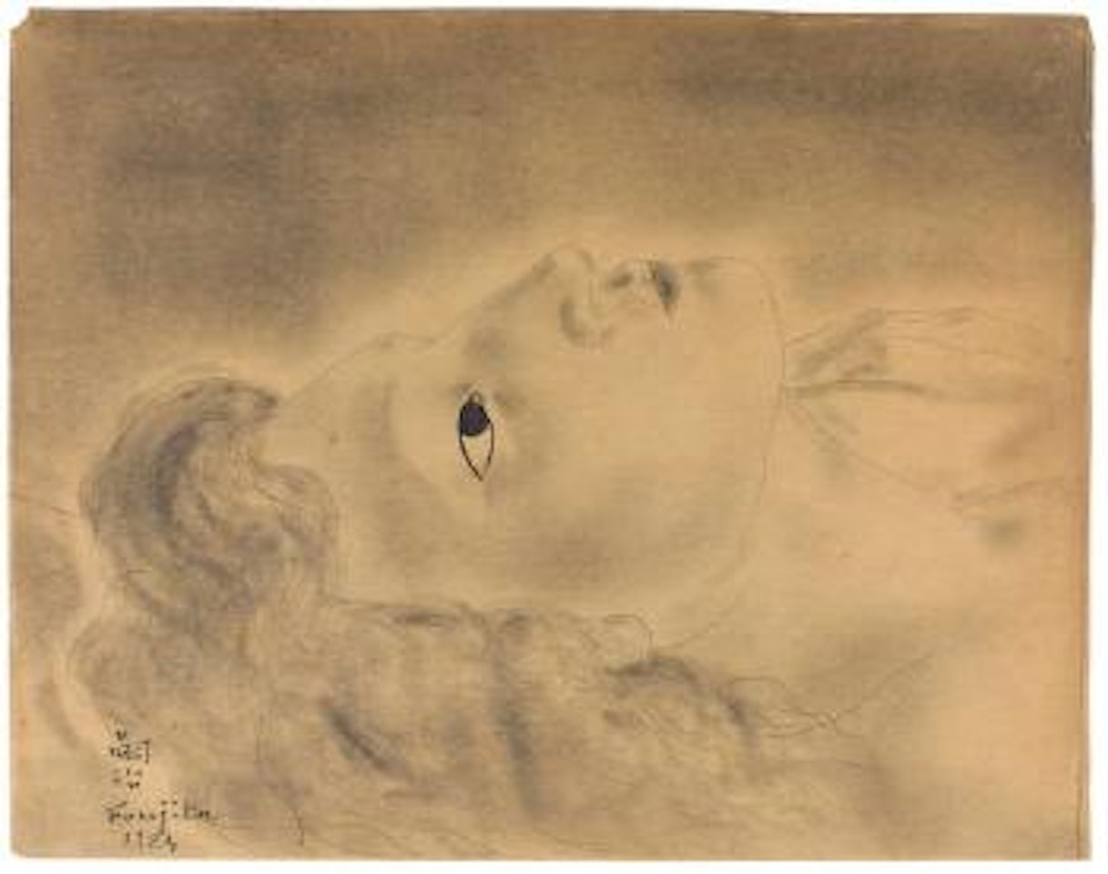 Head of a Reclining Woman by Leonard Tsuguharu Foujita