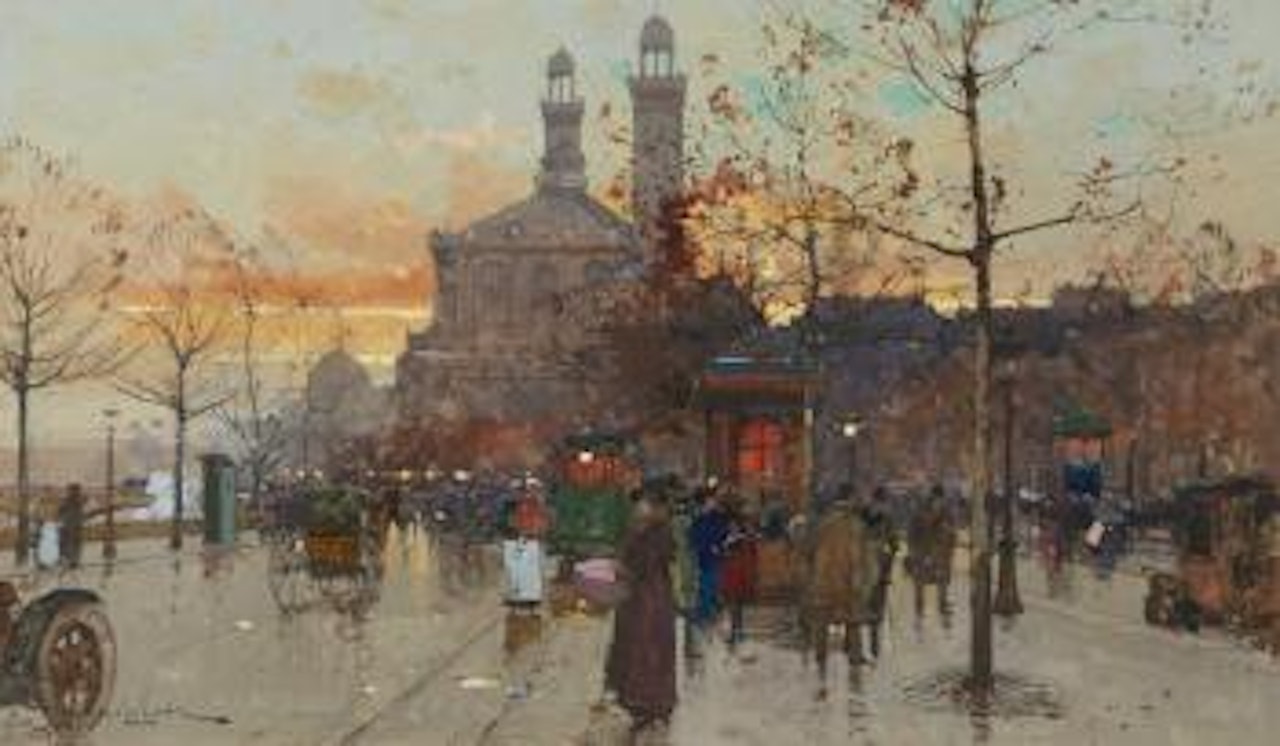 Paris, le palais du Trocadéro by Eugene Galien-Laloue