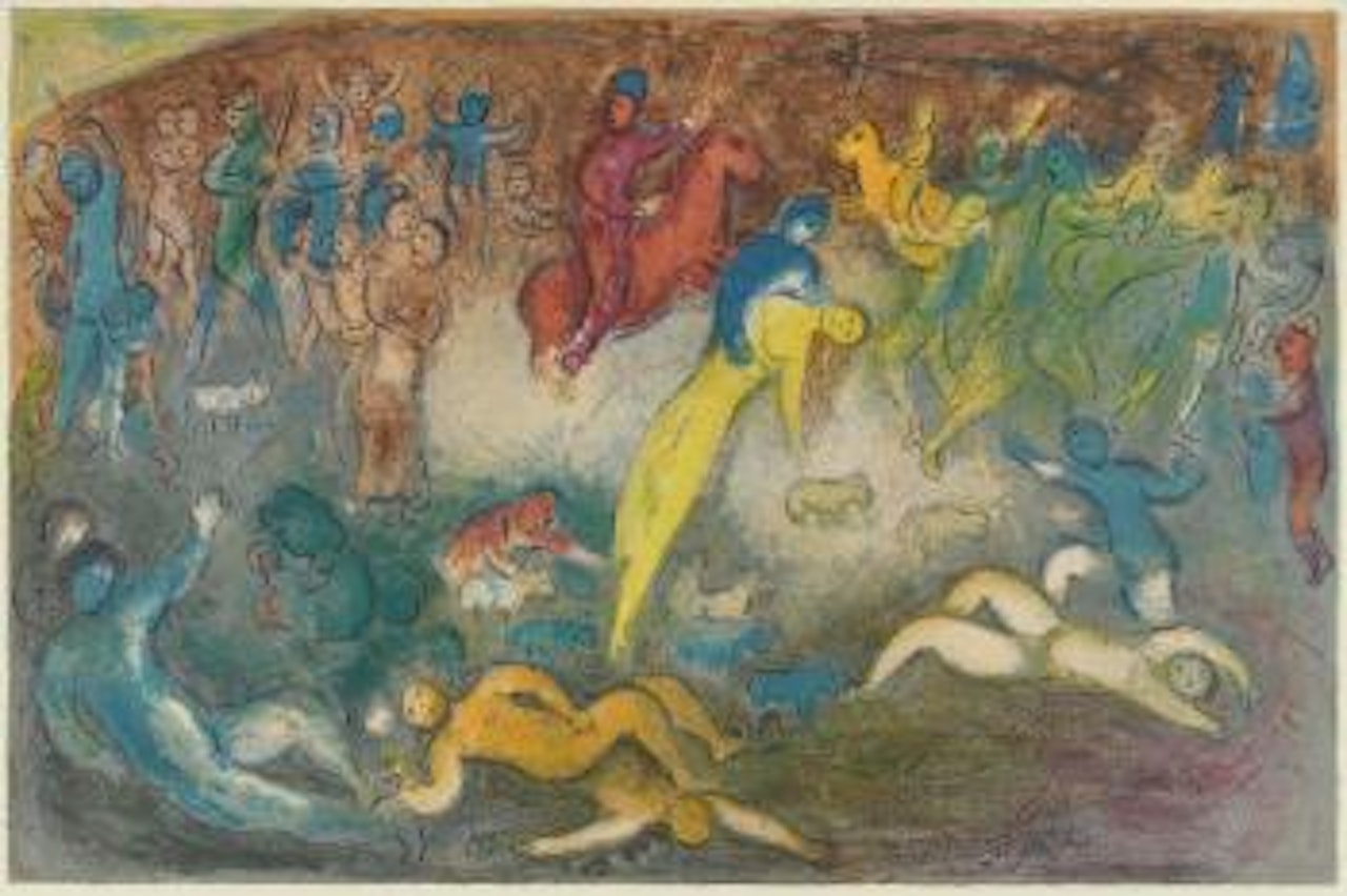 Chloe wird entführt by Marc Chagall