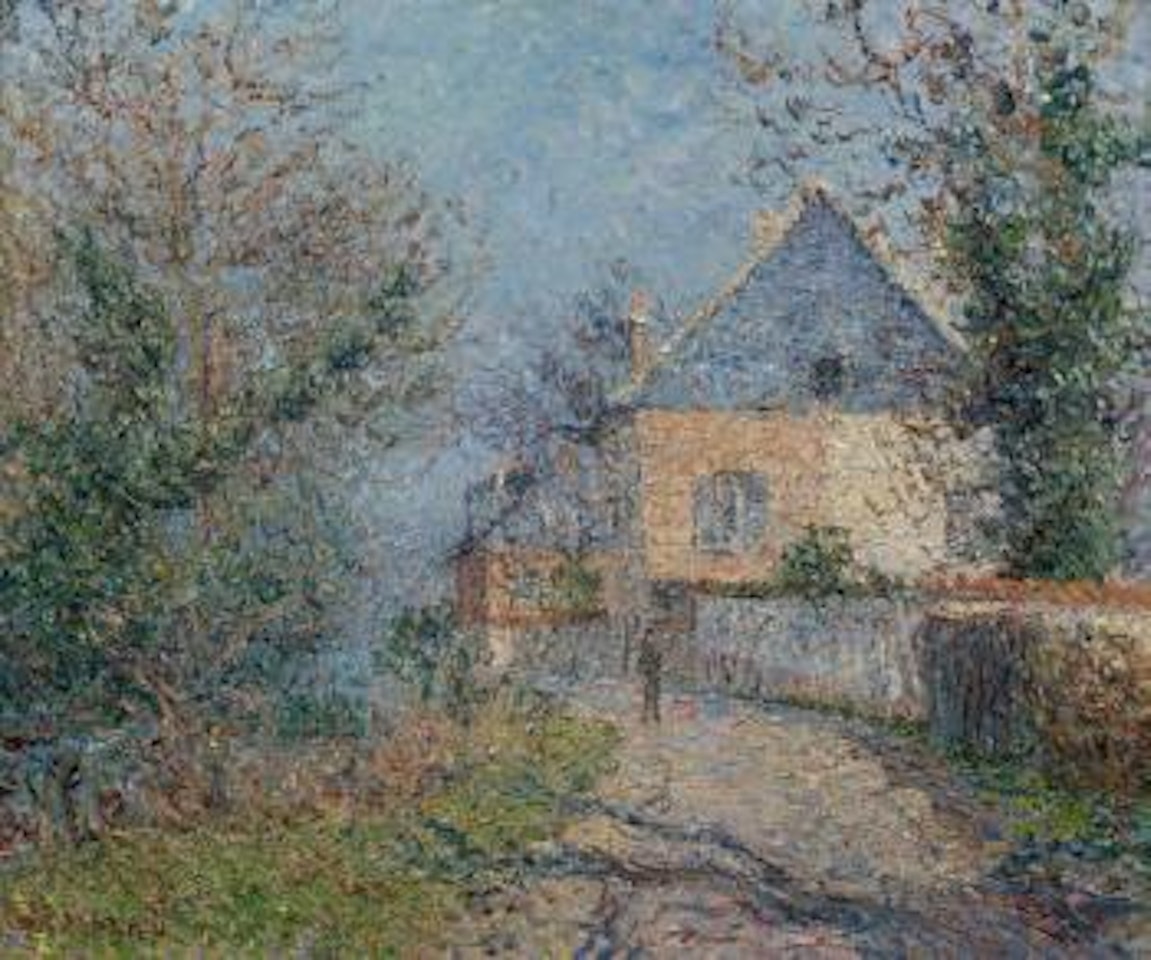 Maisons au bord de l'Eure à Louviers by Gustave Loiseau