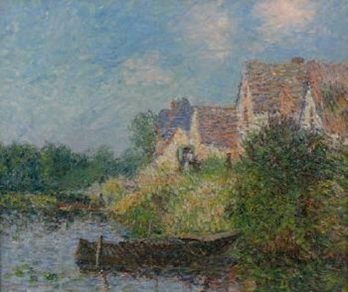 Barques au bord de l'eau by Gustave Loiseau