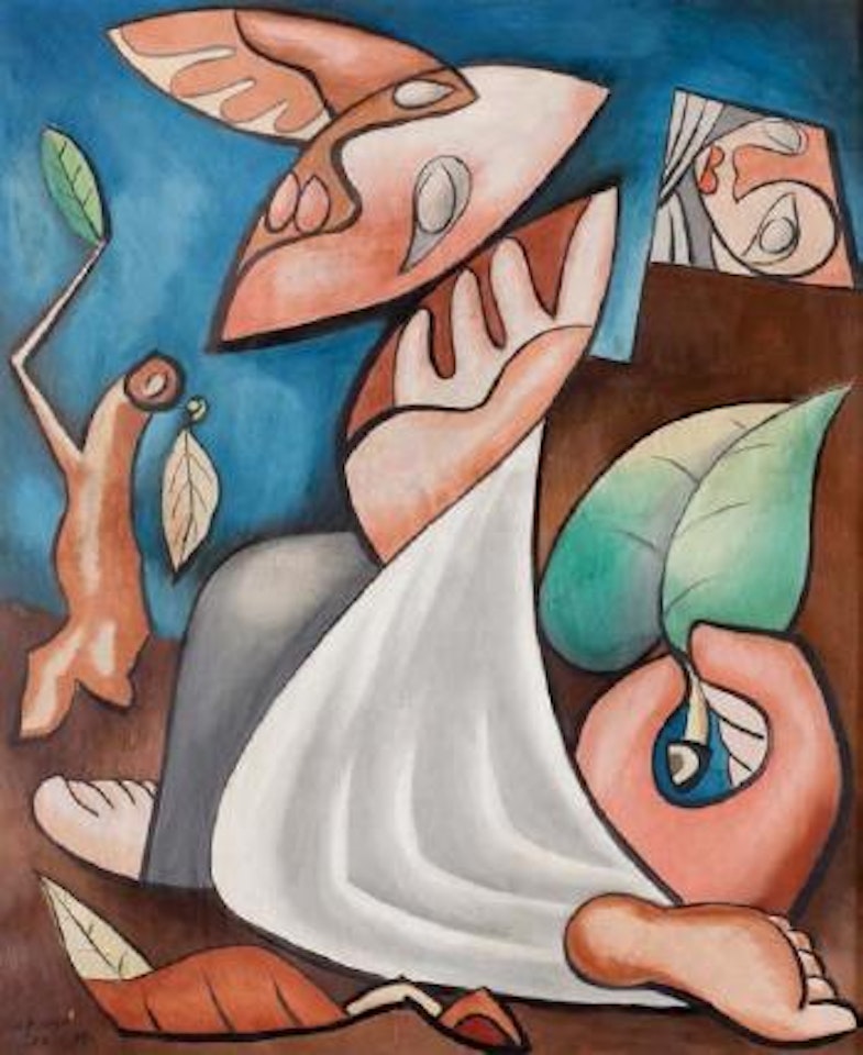 L'homme et l'arbre by Leopold Survage