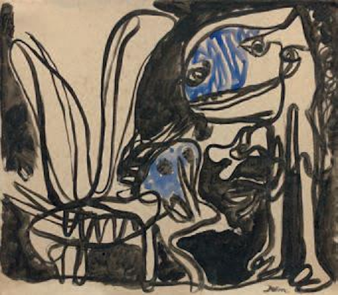 Personnage et animal by Asger Jorn