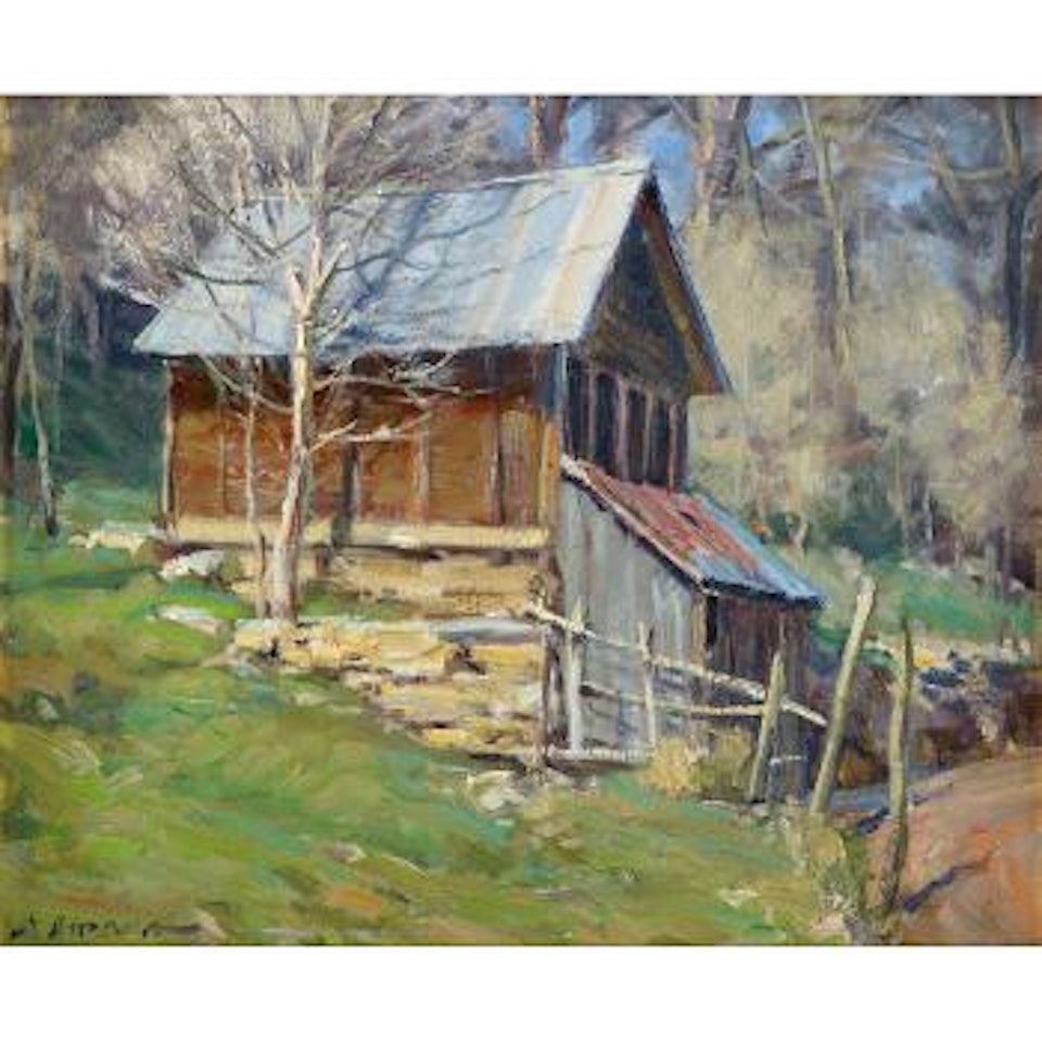 Barn By The Road by Clyde Aspevig