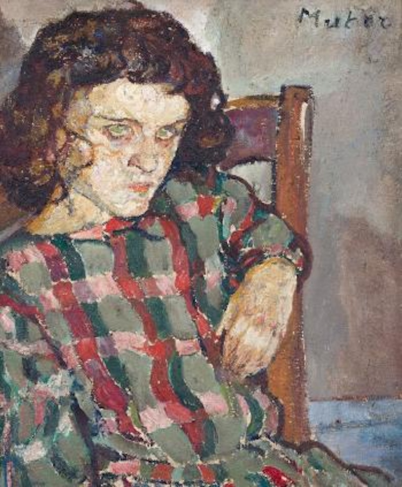 Portrait of a girl by Mela Muter