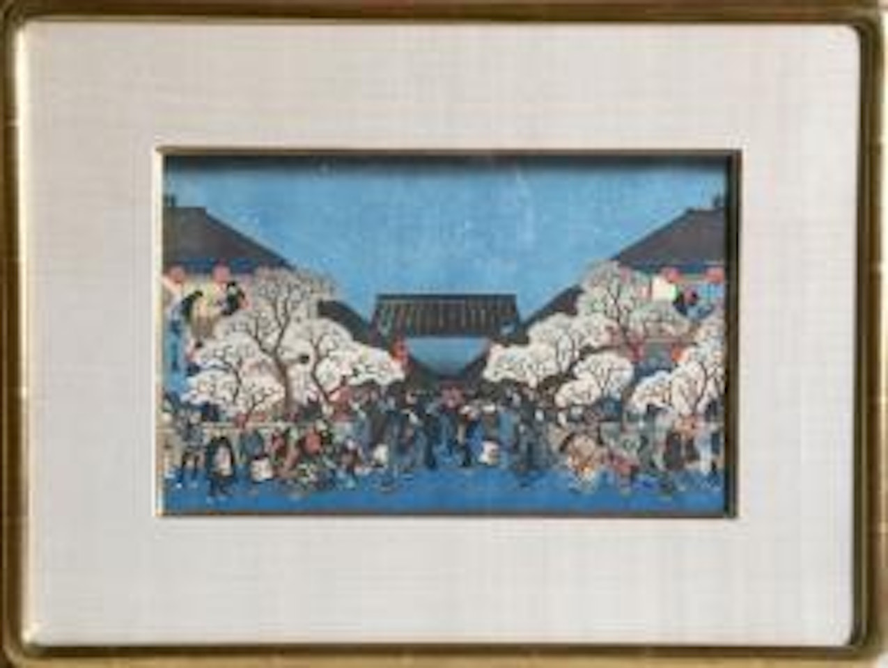 Cherry Blossoms at Night in the Yoshiwara (Yoshiwara yozakura no zu) by Utagawa Hiroshige